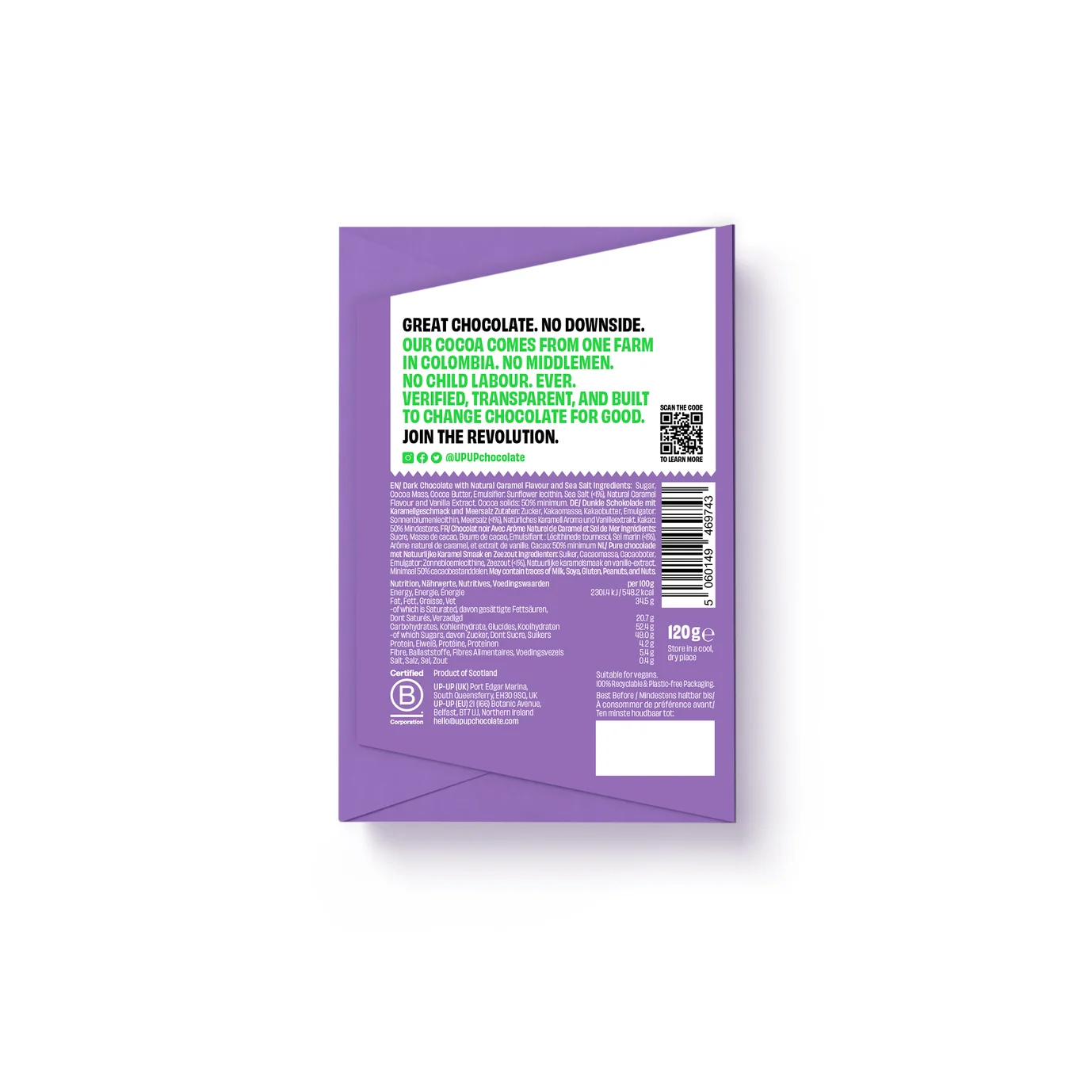 UP-UP Chocolate - Dark Caramel 120g - Image 3