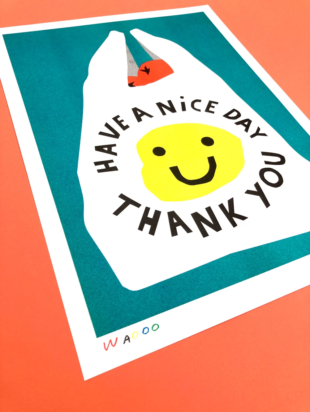 We Are Out Of Office - Print of A Shopping Bag - Image 2