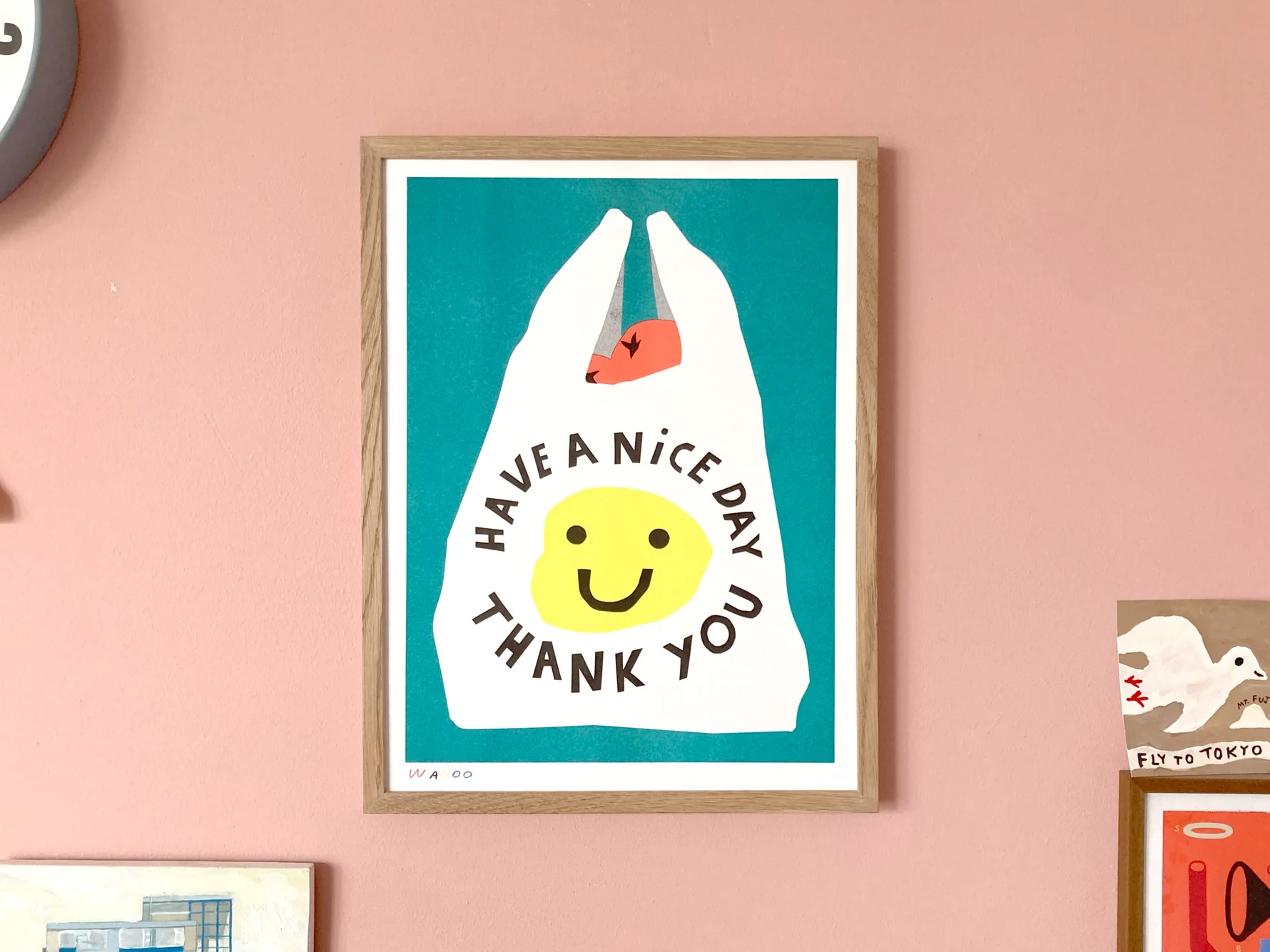 We Are Out Of Office - Print of A Shopping Bag - Image 3