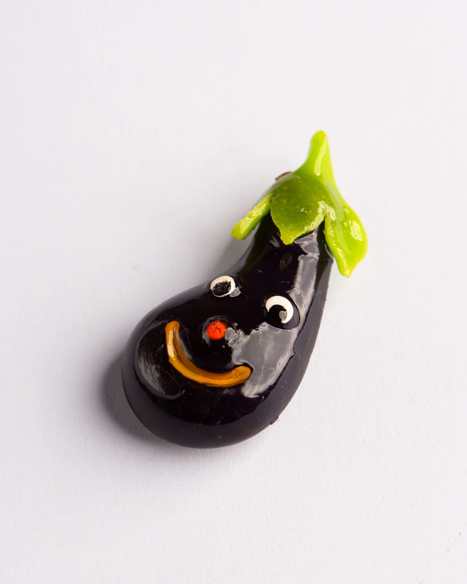 Weird Magnets - Happy Eggplant