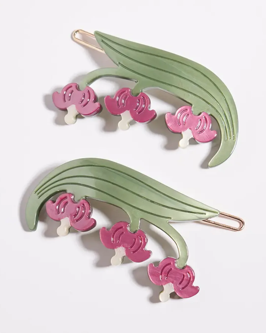Winona Irene - Barrette Set - Bleeding Heart