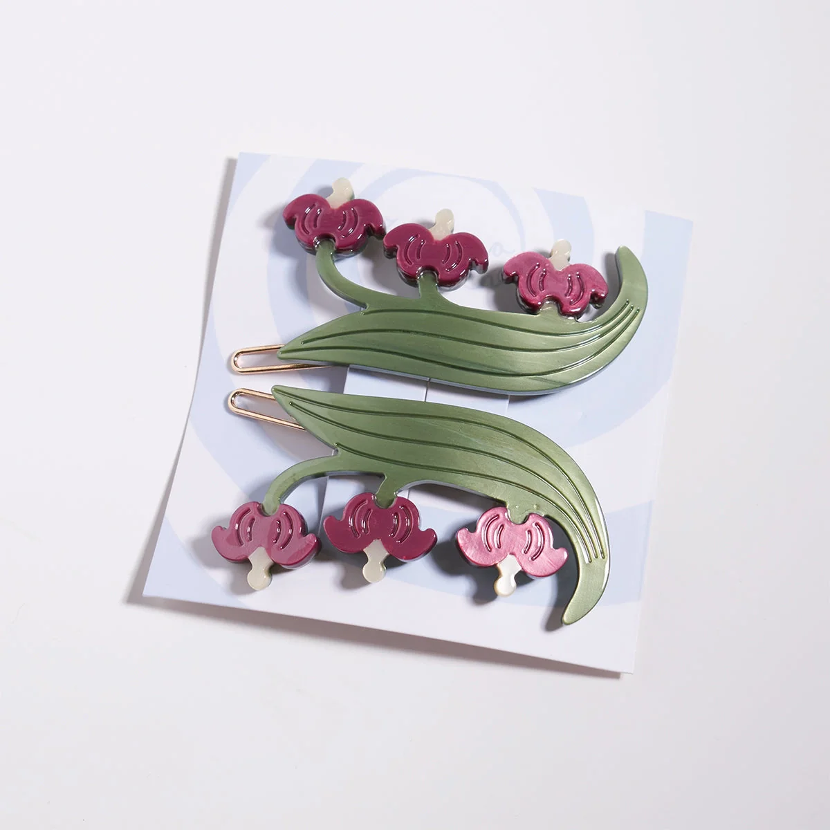 Winona Irene - Barrette Set - Bleeding Heart - Image 3
