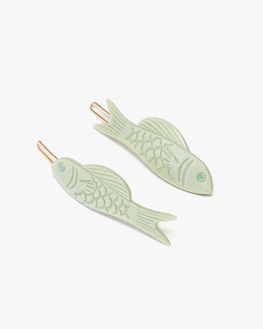Winona Irene - Barrette Set - Fish Jade Green - Image 2