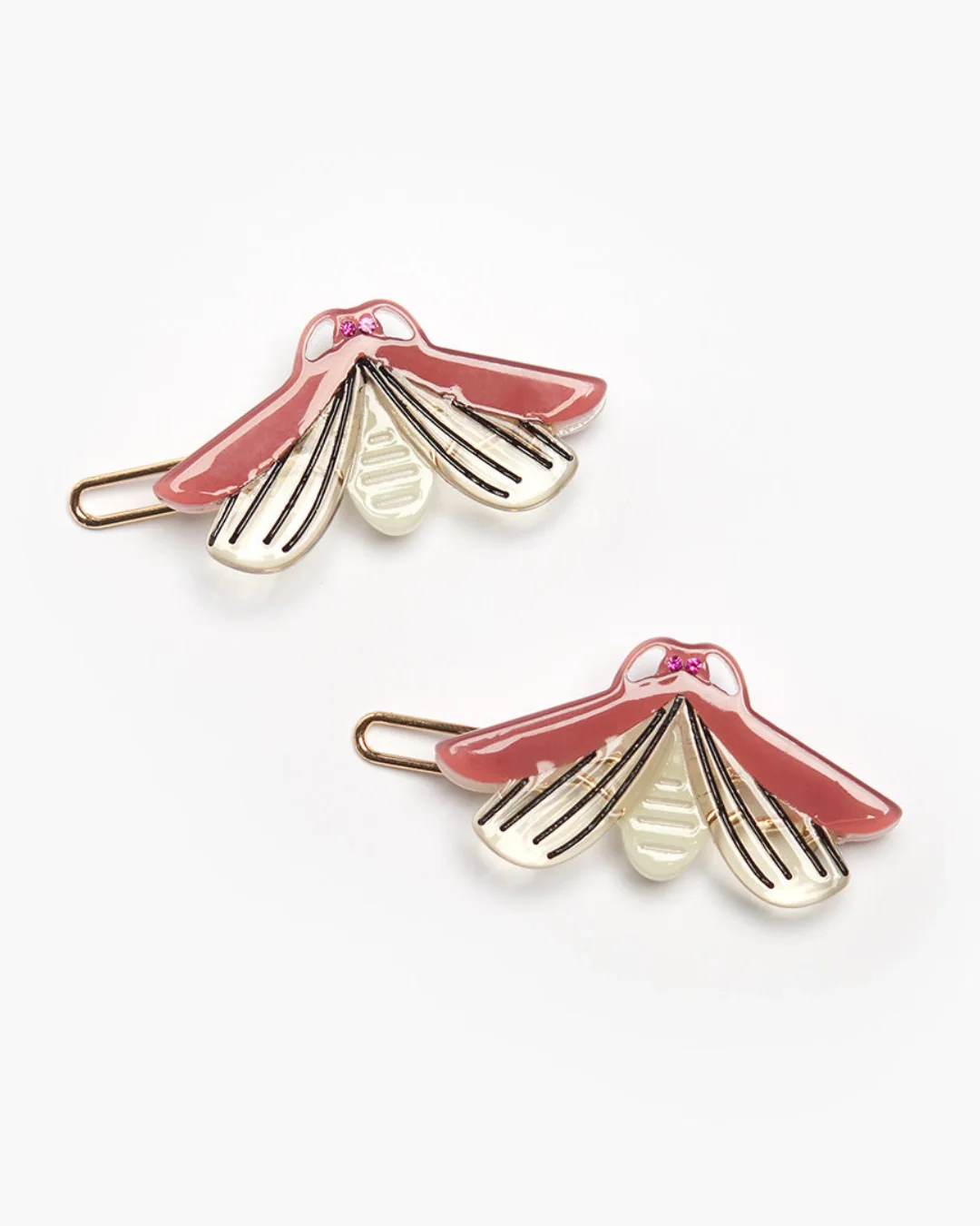 Winona Irene - Barrette Set - Glow in the Dark Firefly
