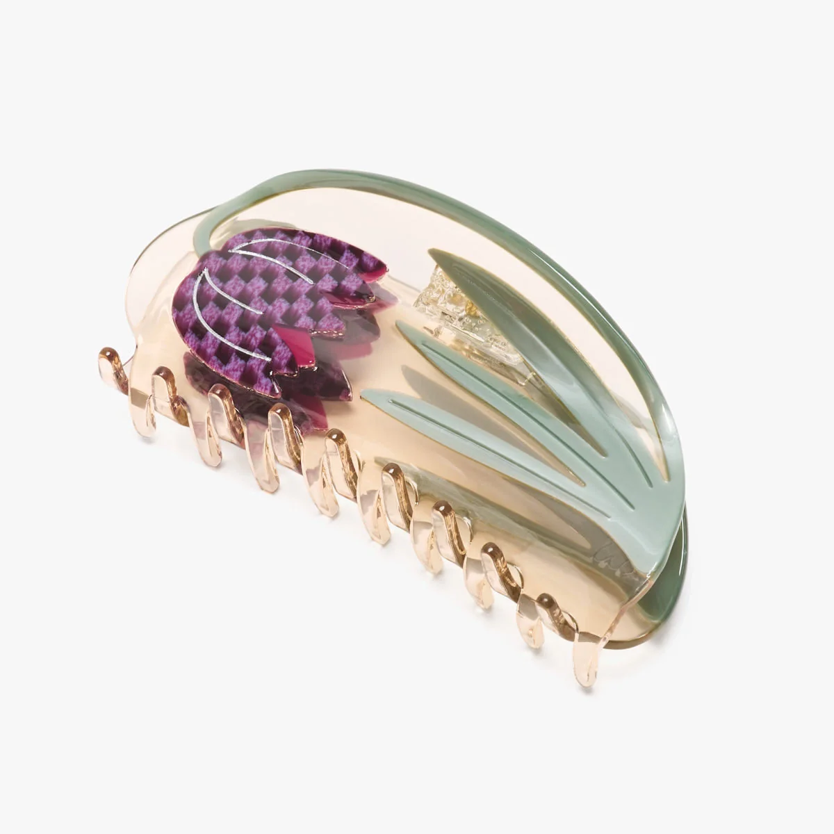 Winona Irene - Hair Claw - Fritillaria Tulip - Image 3