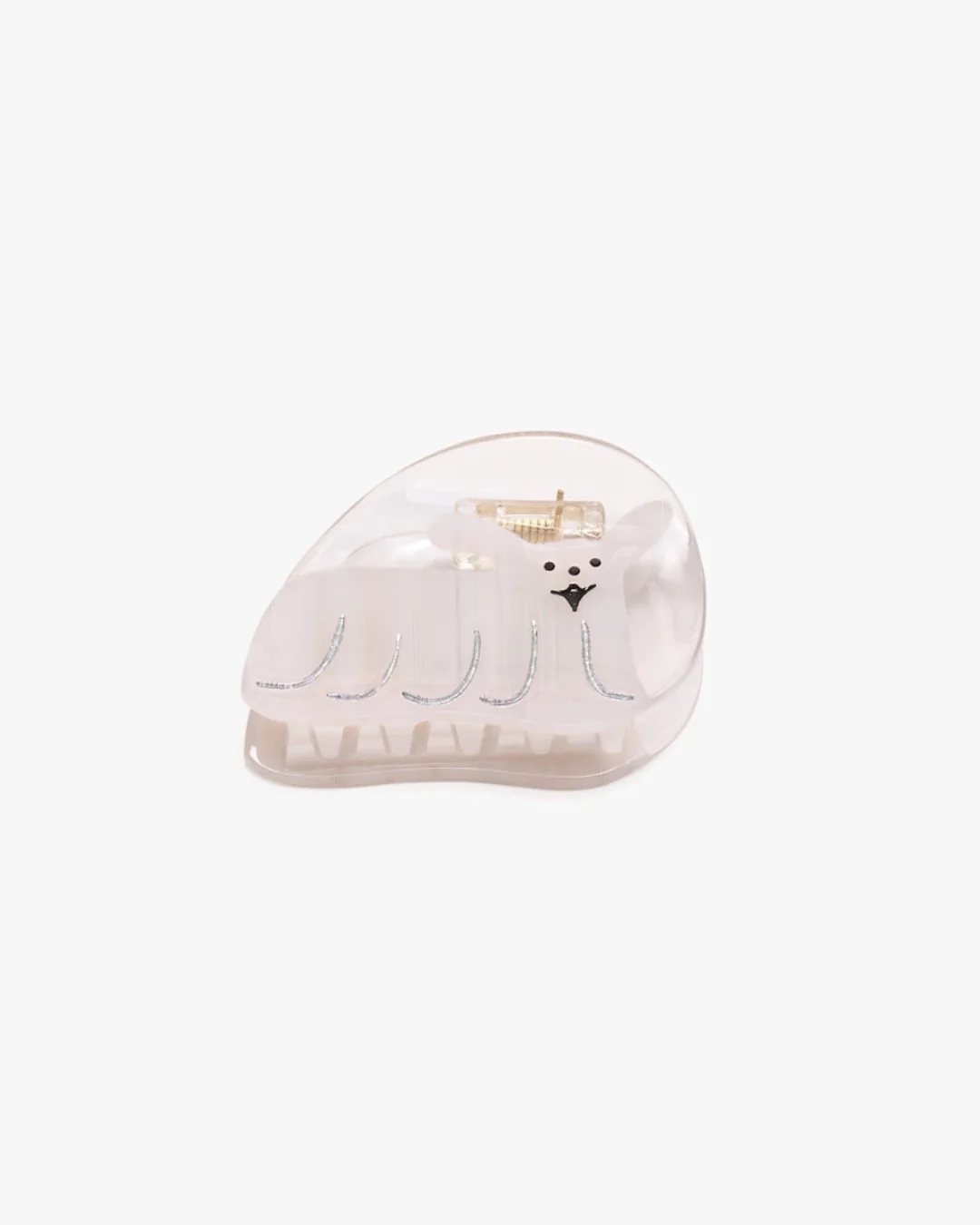 Winona Irene - Hair Claw - Lhasa Cute White Dog