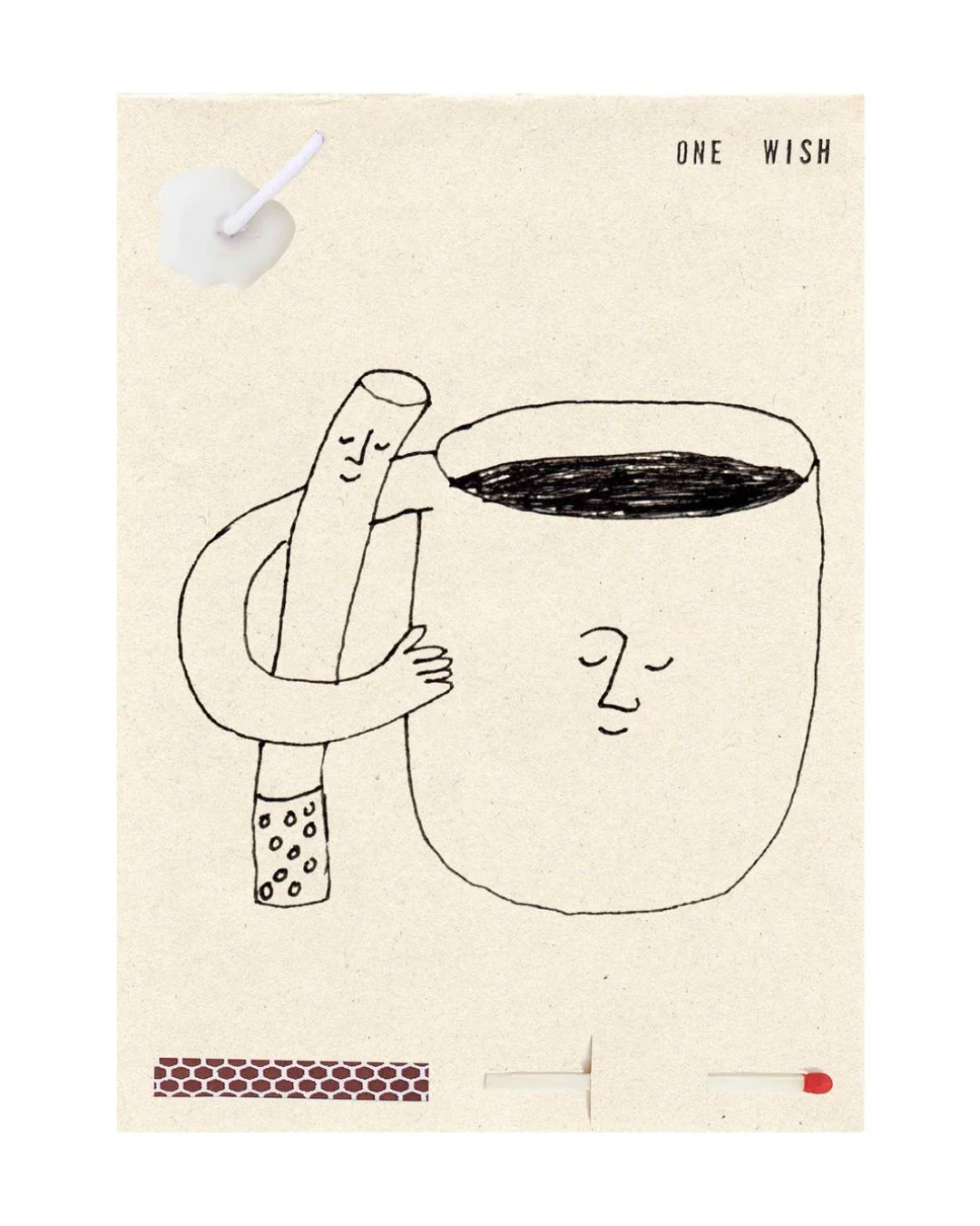 Wish Cards - One Wish Candle Card - Old Friends