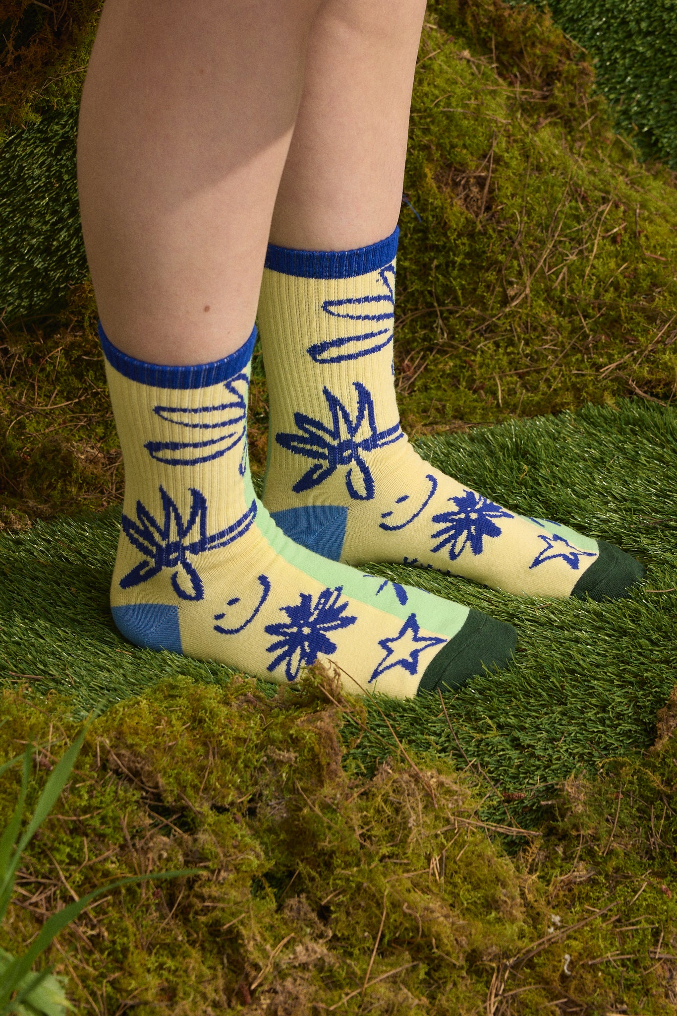 Wolf & Mishka - Colourblock Ribbed Sock – Bloom - Image 2