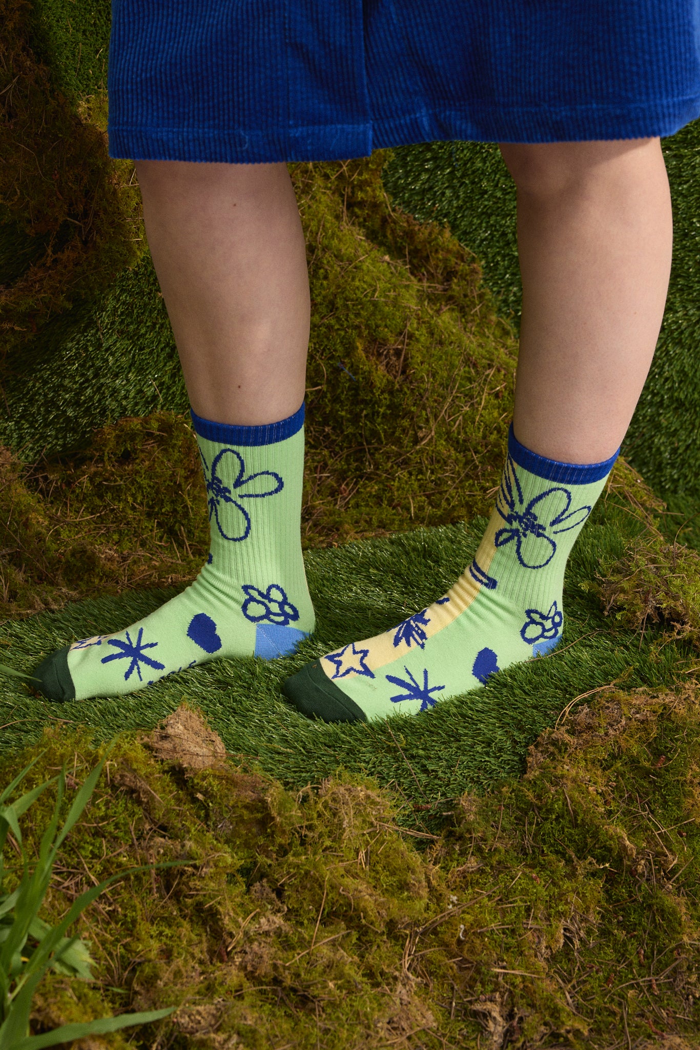 Wolf & Mishka - Colourblock Ribbed Sock – Bloom - Image 5
