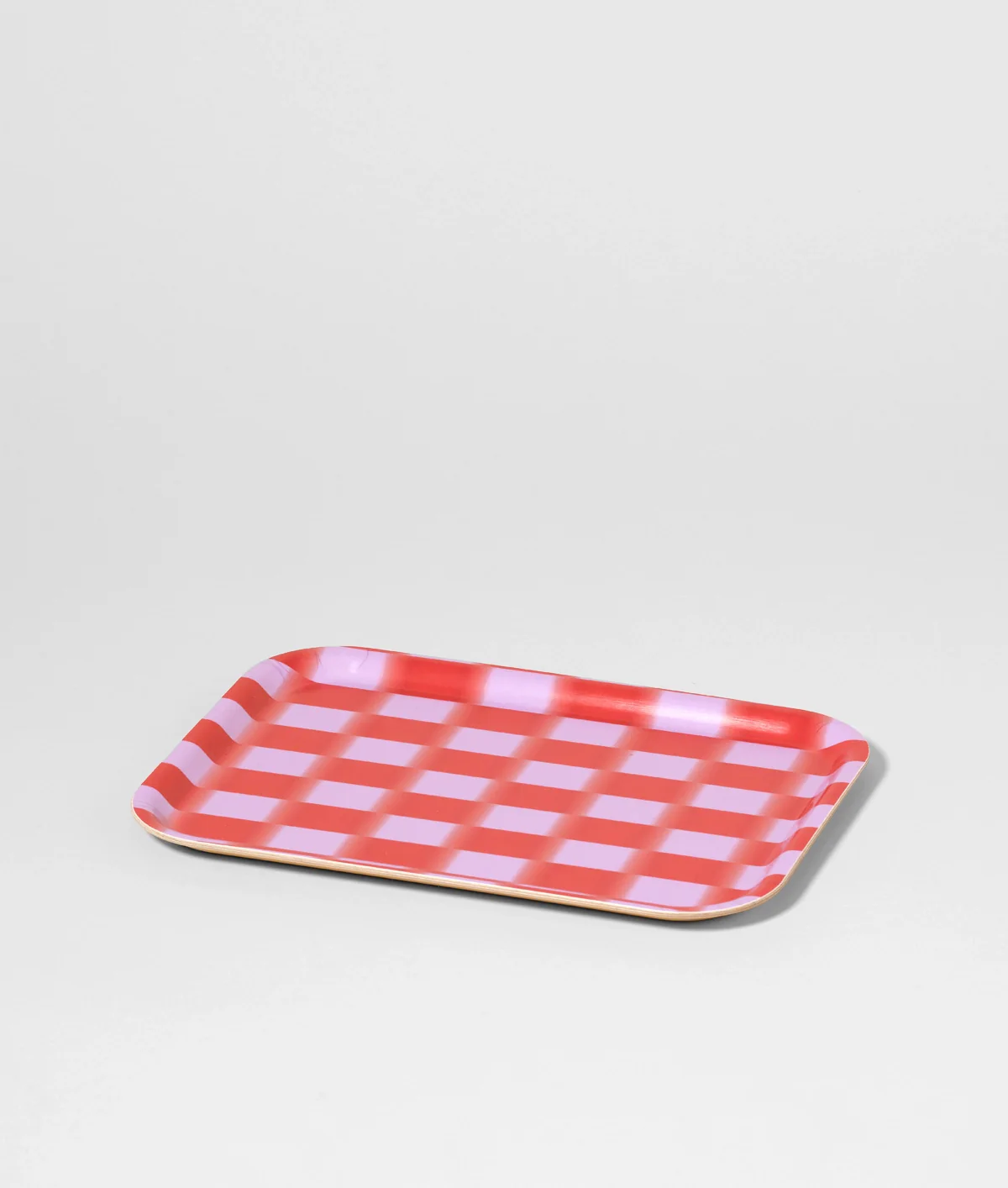 Wrap - Birch Serving Tray - Red Gradient Check Mini - Image 4