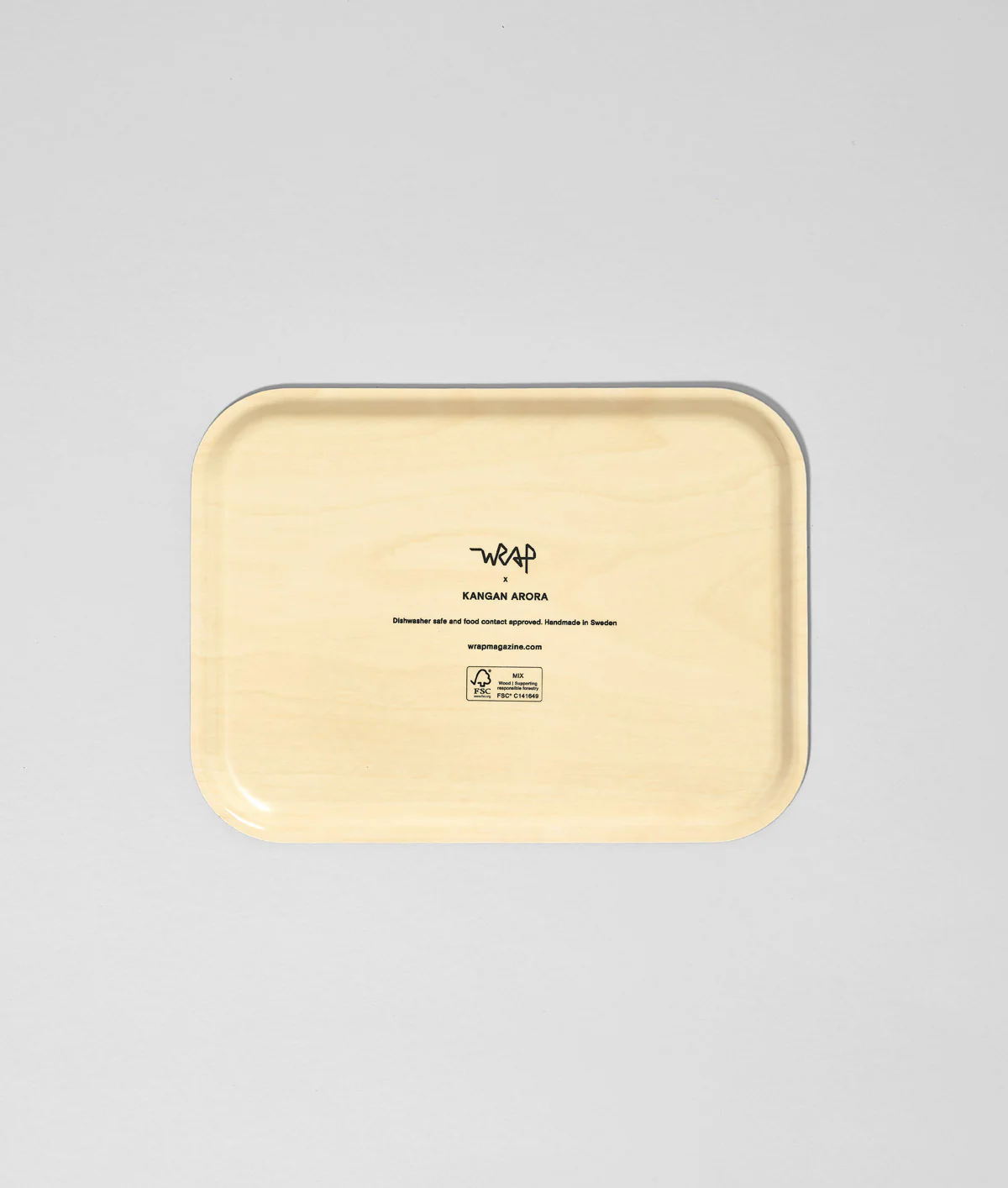 Wrap - Birch Serving Tray - Red Gradient Check Mini - Image 5