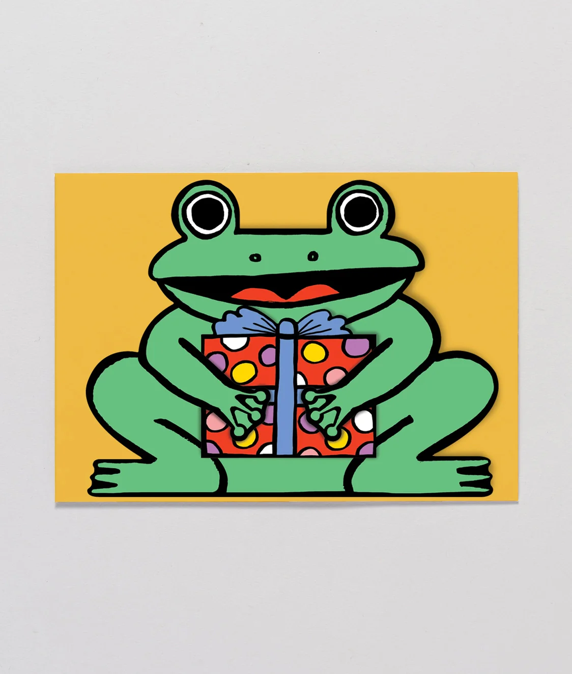Wrap - Frog with Mini Card Kid's Greetings Card - Image 4