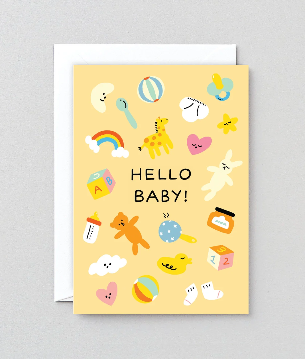 Wrap - Hello Baby Greetings Card - Image 2