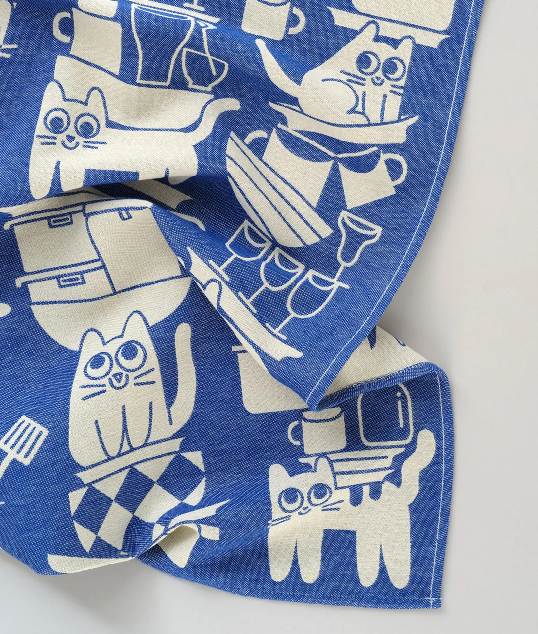 Wrap - Tea Towel - Kitchen Cats - Image 3