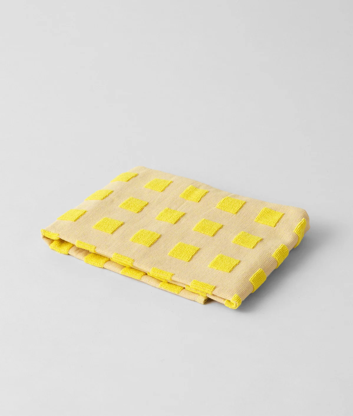 Wrap - Tea Towel - Squares Oat/Yellow - Image 4