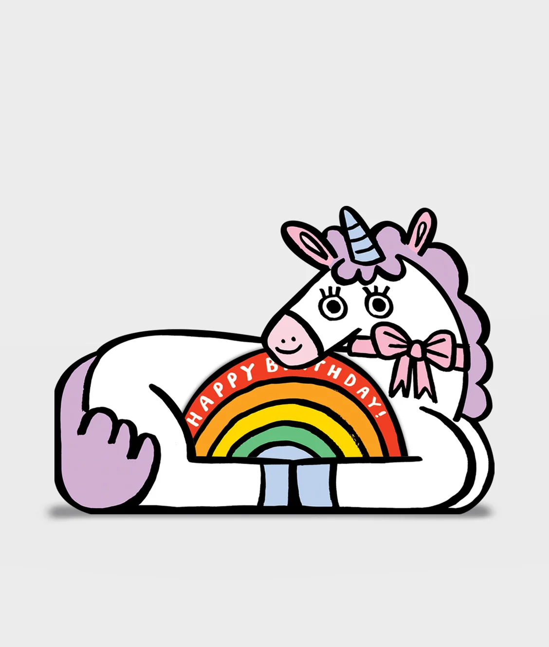 Wrap - Unicorn with Mini Card Kid's Greeting Card - Image 3