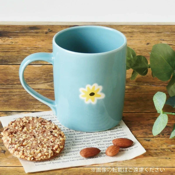Yamaka - Moomin with Daisy Mug - Teal - Image 3