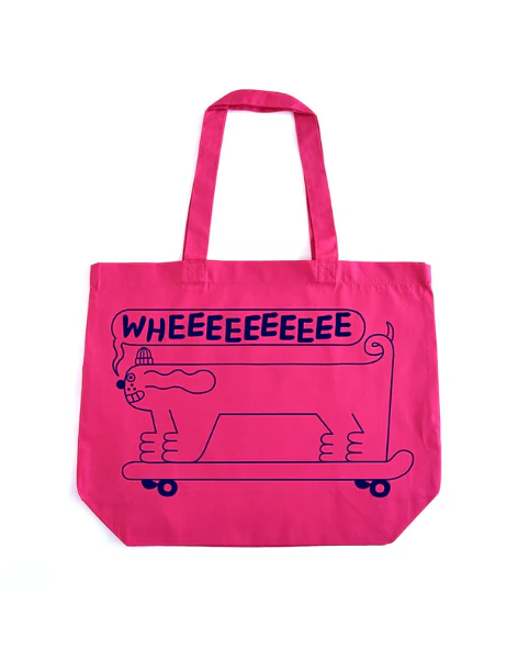 YUK FUN - Long Dog Organic Tote Bag
