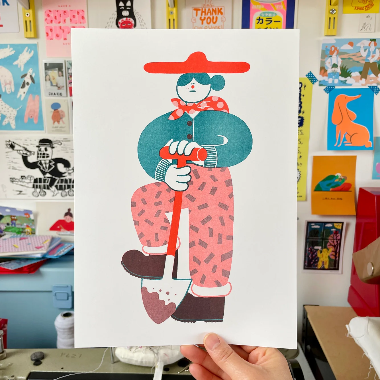 YUK FUN - Riso Print - Digging - Image 2