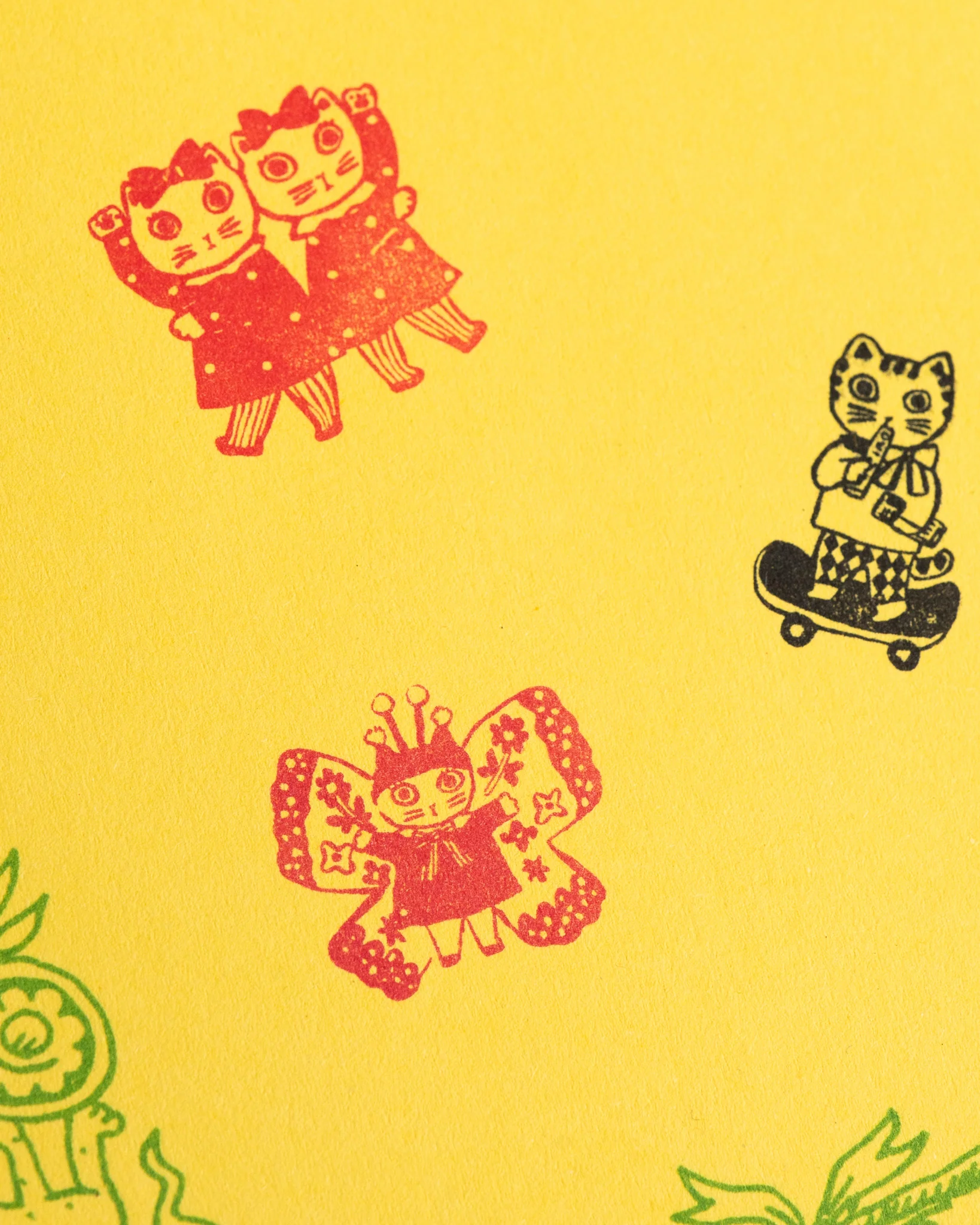 Yumi Kitagishi x Sanby - Stamp - Skatecat - Image 2