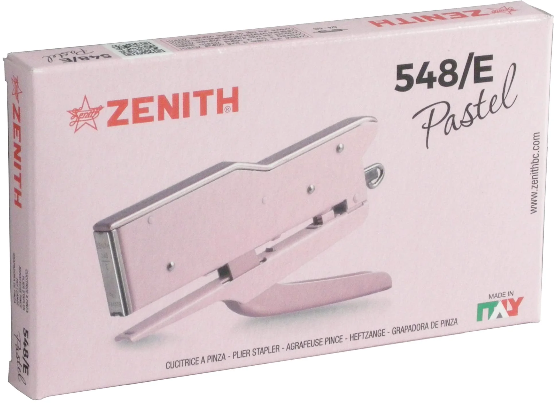 Zenith - 548/E Pastel Plier Stapler - Pink - Image 2